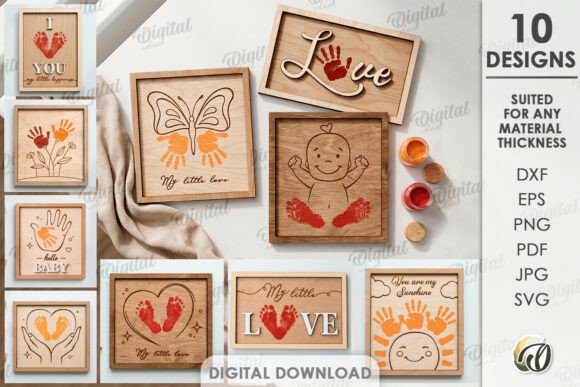 3D Baby Wall Decors Bundle Laser Cut Review