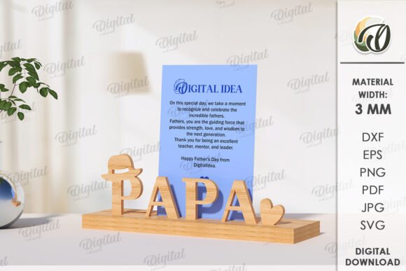 3D Father S Day Card Holder Laser Cut Review