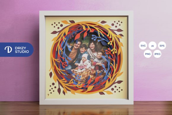 Autumn Wreath 3D Shadow Box Review for Client Projects