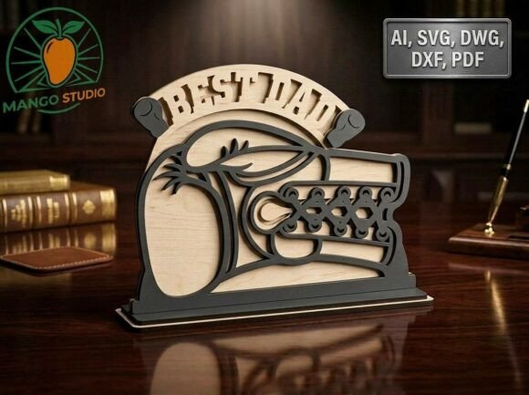 Father S Day 3D Boxing Laser Cutting Design Review