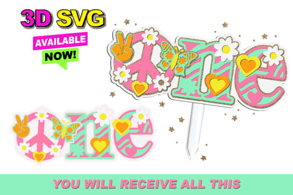 Groovy One Birthday Topper 3D SVG: Laser Cutting and Birthday Design Review