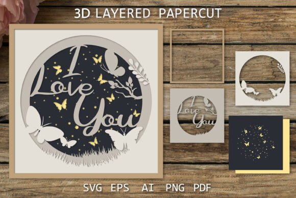 I Love You Card, 3D Layered Shadow Box: A Review for Modern Blog Design