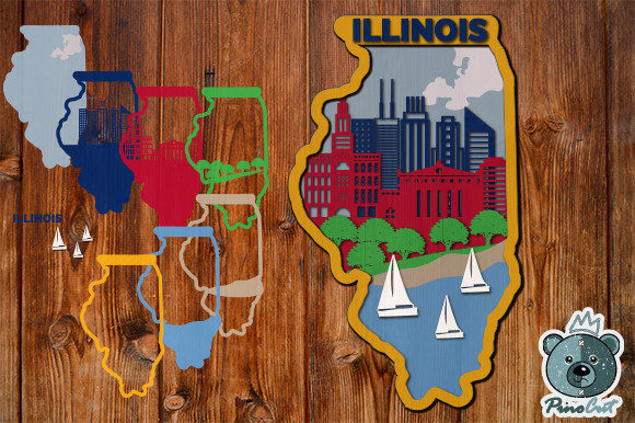 Illinois, 3D Layered Tropical: A Practical 3D SVG Review for Travel-Themed Crafts