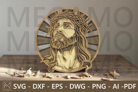 Layered Round Jesus SVG 3D Laser Cut: A Designer’s Review