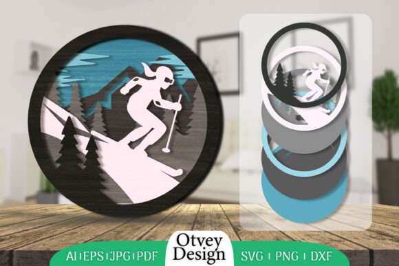 Ski 3D Layered Lasercut Embroidery Review