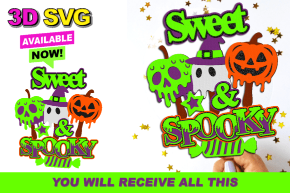 Sweet and Spooky Cake Topper 3D SVG Review